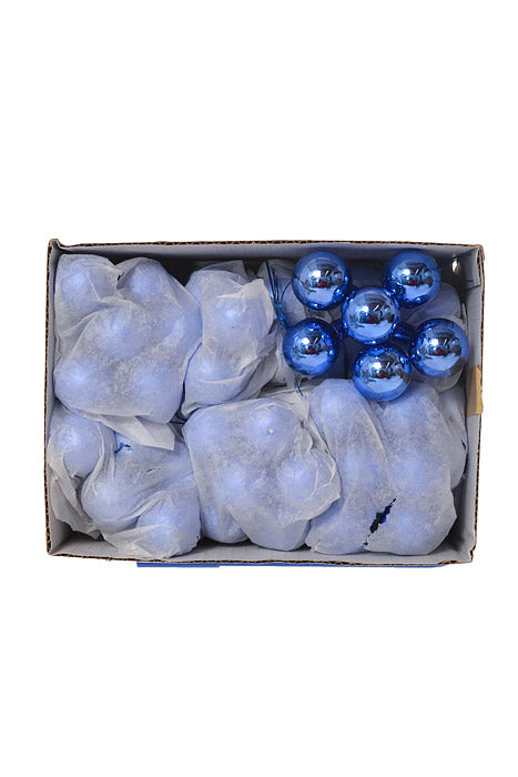 30Mm Gloss Glass Ball Ornaments Royal Pkg/72