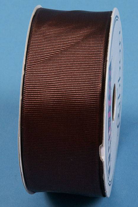 1.5" X 15yds Grosgrain Wired Ribbon Chocolate