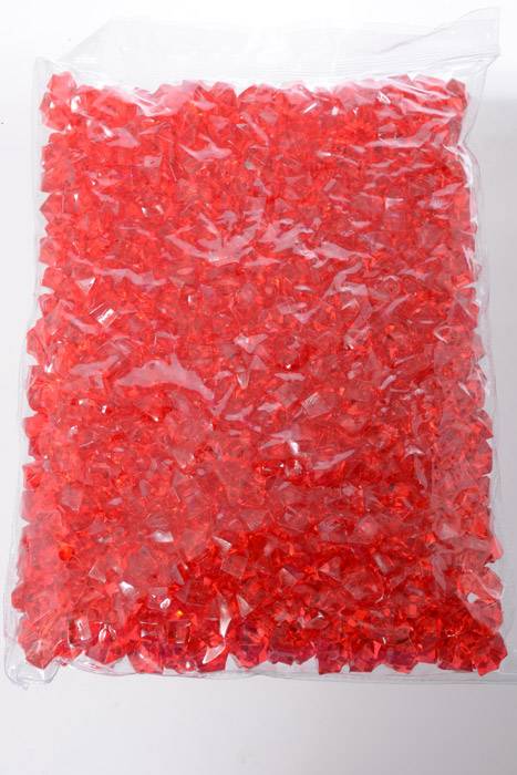 Small Acrylic Cube Red Pkg/1lb