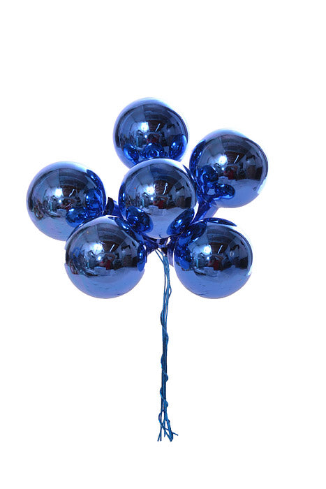 30Mm Gloss Glass Ball Ornaments Royal Pkg/72