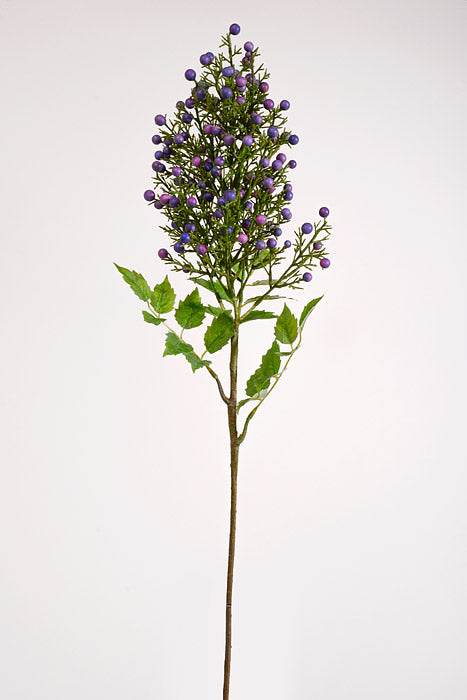 29.5" Artificial Cluster Berries Spray Purple