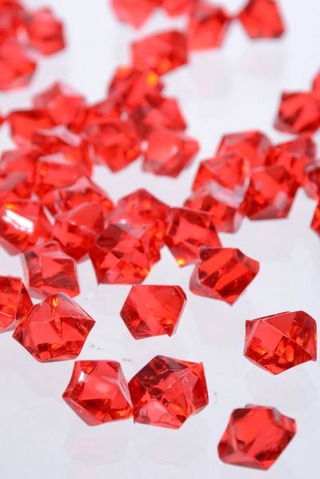 Small Acrylic Cube Red Pkg/1lb