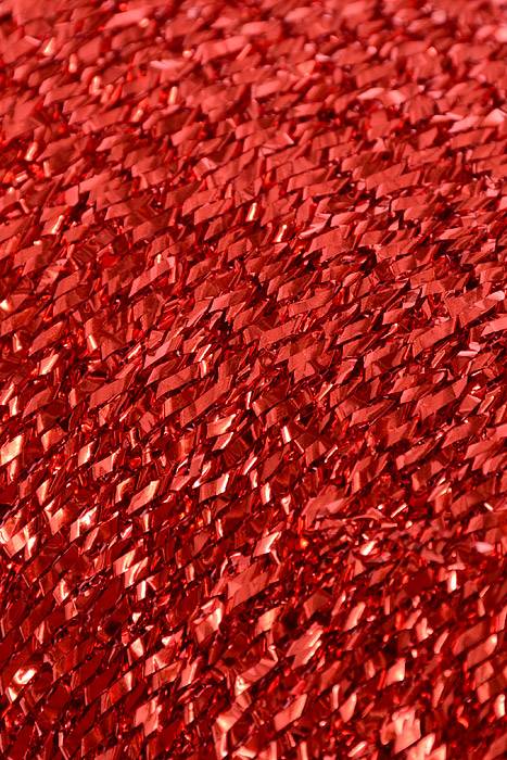 60" X 3yds Sponge Lurex Red