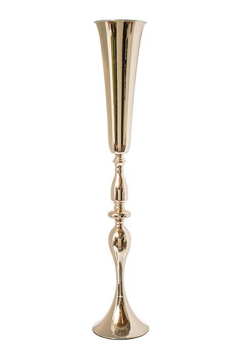 36" Metal Bouquet Stand Gold