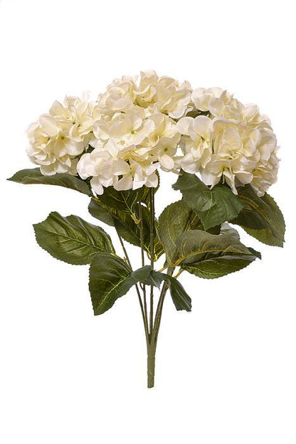 22" Silk Hydrangea Bush (Cream)