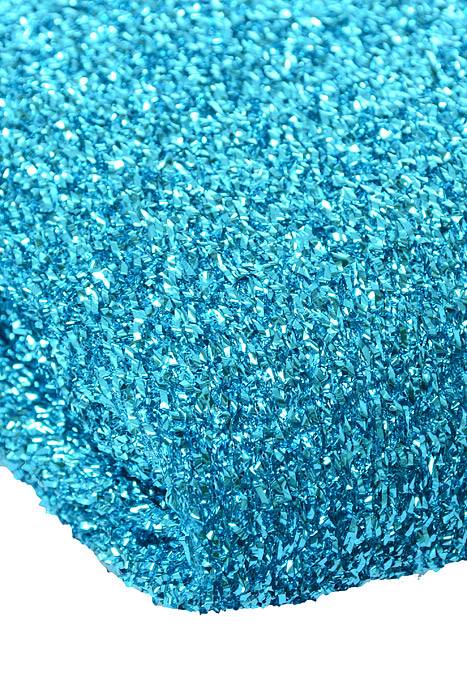 60" X 3yds Sponge Lurex Turquoise