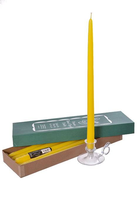 15" Patrician Taper Yellow Box/12