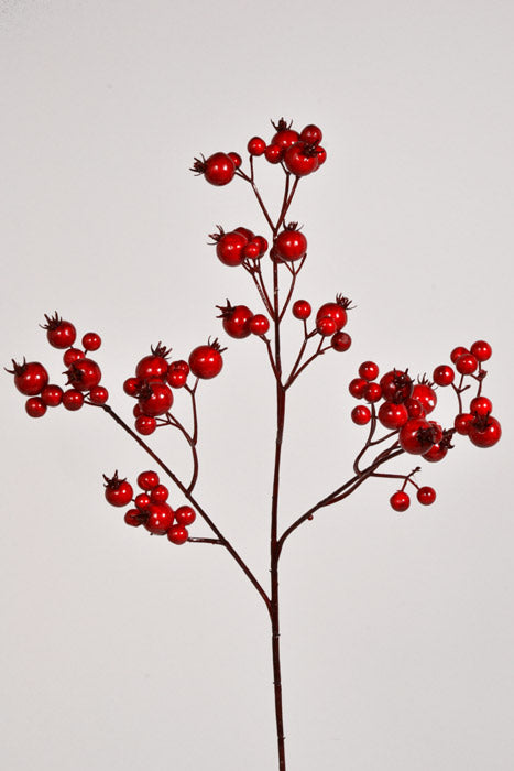 25" Waterproof Mixed Berry Spray Red