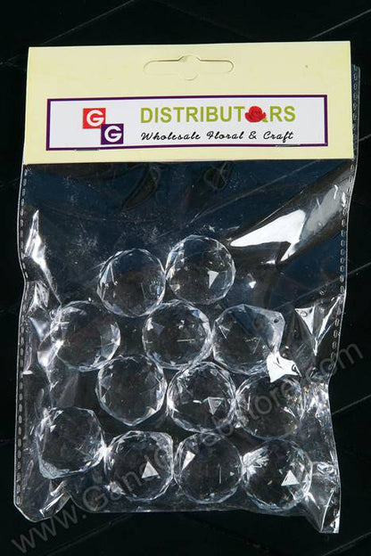 26mm Acrylic Drop Accessory Clear Pkg/12