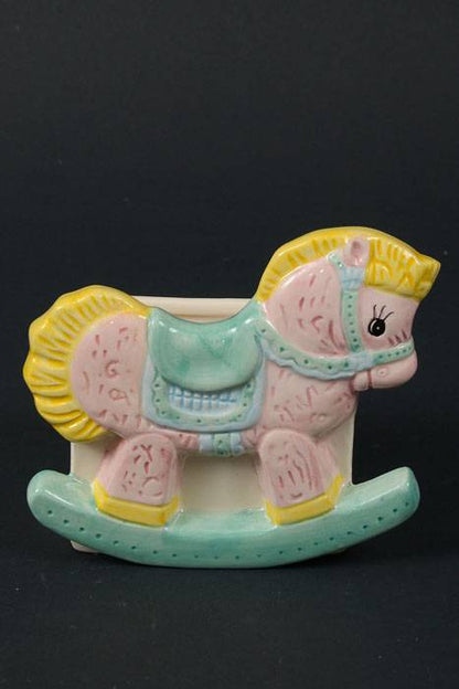 3&quot; Rocking Horse Planter Pink