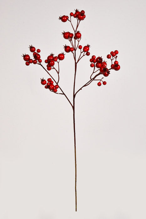 25" Waterproof Mixed Berry Spray Red