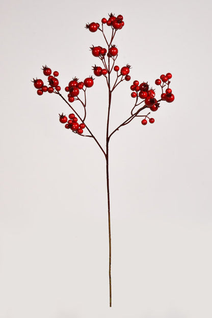 25" Waterproof Mixed Berry Spray Red