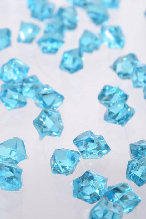 Small Acrylic Cube Turquoise Pkg/1lb