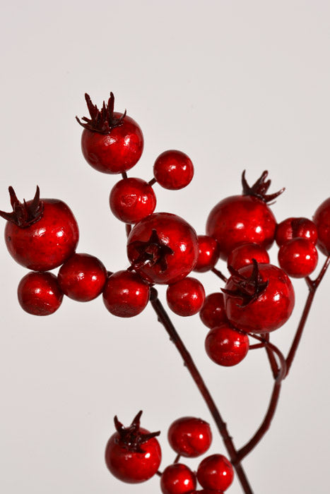 25" Waterproof Mixed Berry Spray Red