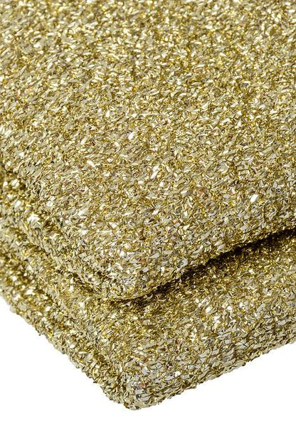 60" X 3yds Sponge Lurex Gold