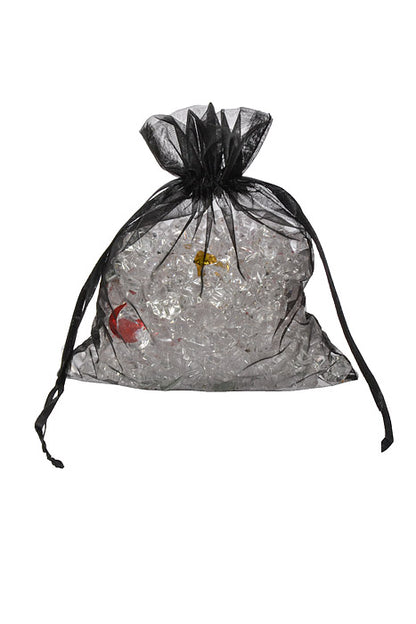 8" X 10" Organza Bag Black