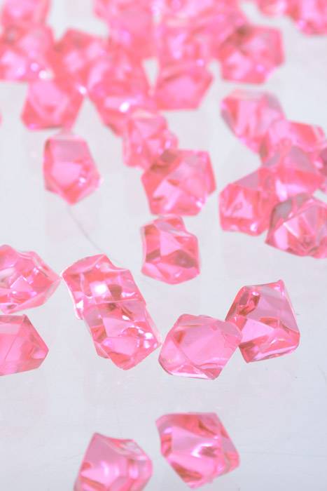 Small Acrylic Cube Hot Pink Pkg/1lb