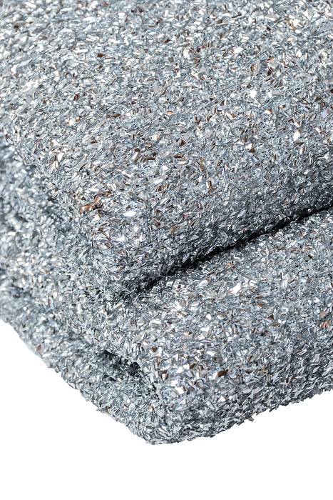 60" X 3yds Sponge Lurex Silver