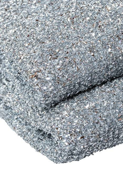 60" X 3yds Sponge Lurex Silver