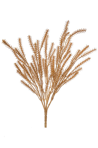 17" Metallic Pine Bush Gold