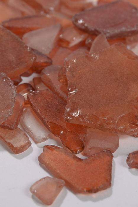 Painted Sea Glass Pkg/5lb Orange