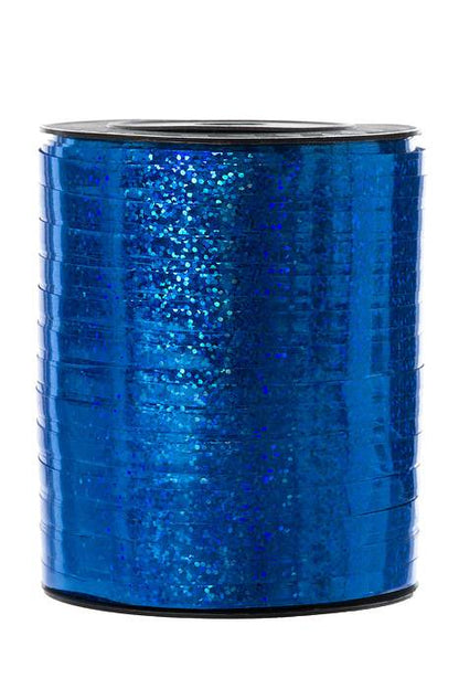 3/16" X 500yd Holographic Curling Ribbon Royal Blue