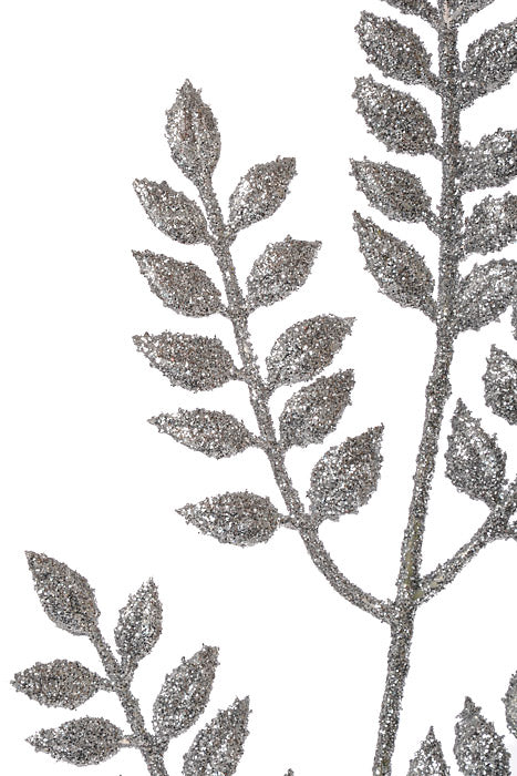 17" Glitter Ash Spray Silver Pkg/12