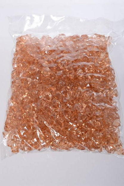 Small Acrylic Cubes Brown Pkg/1lb