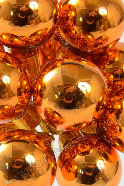25mm Gloss Glass Ball Ornament Copper Pkg/144