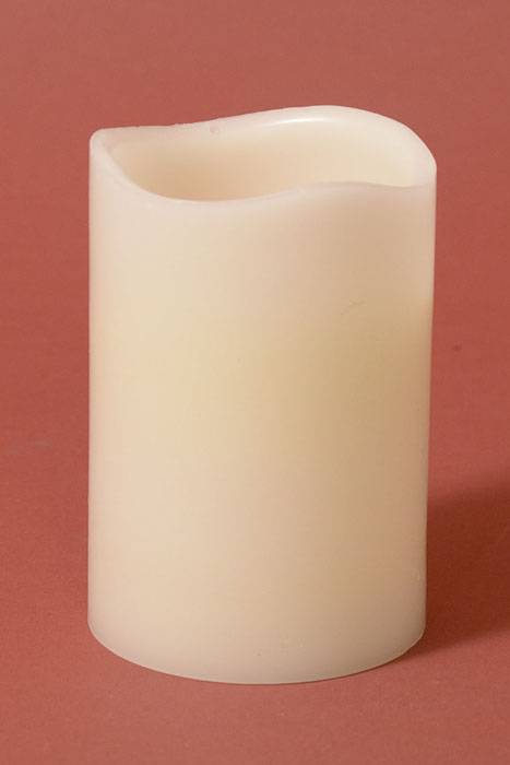 3" X 4" Flameless Candle Ivory