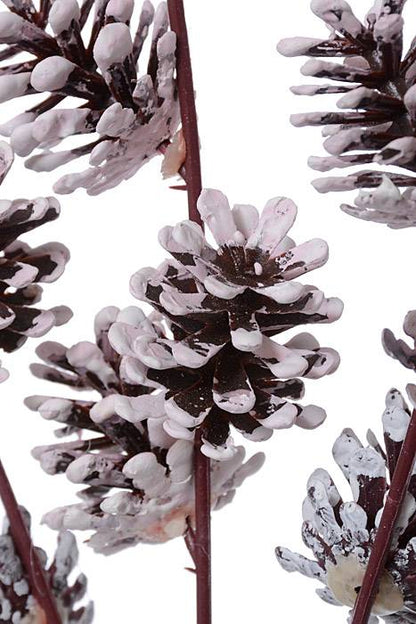 18" Plastic Pine Cone Spray