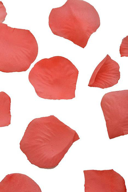 Silk Rose Petals Coral Pkg/500