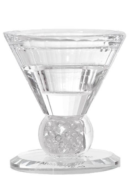 3&quot; Crystal Single Candle Holder Clear