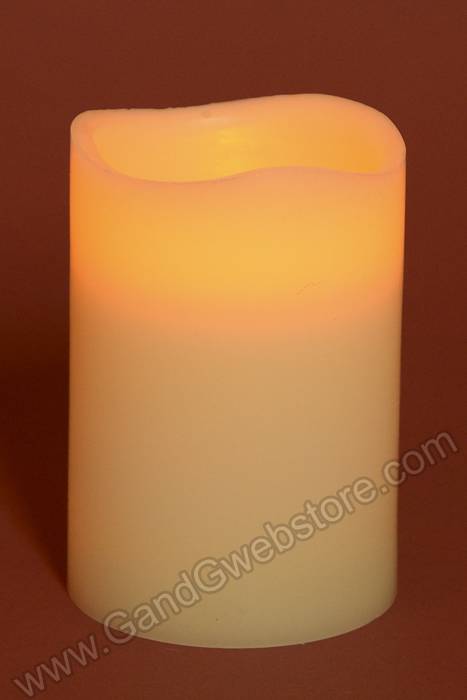 3" X 4" Flameless Candle Ivory