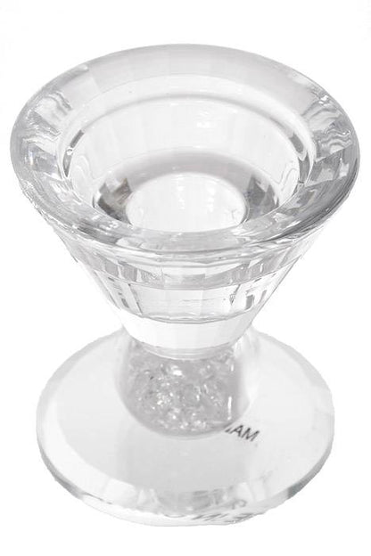 3&quot; Crystal Single Candle Holder Clear