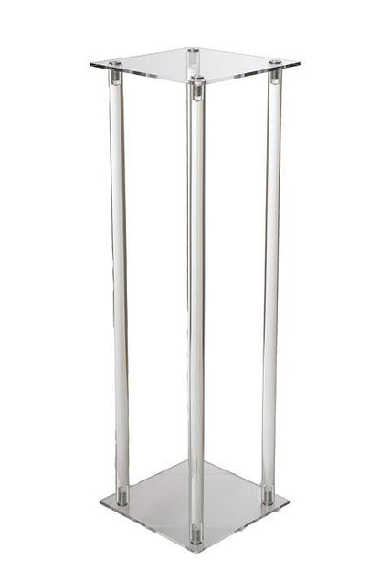 8" X 25" Acrylic Pillar Centerpiece Stand Clear