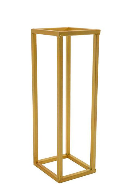 13.8&quot; X 4.5&quot; Rectangle Metal Stand Gold