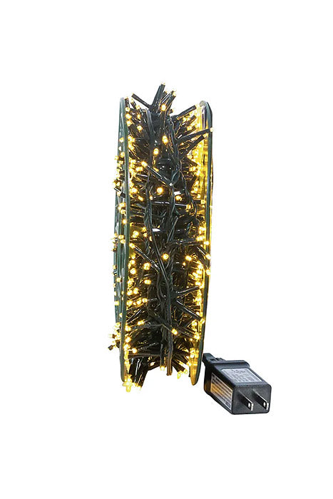 49Ft 600 Light Led Rice Light Garland Warm White