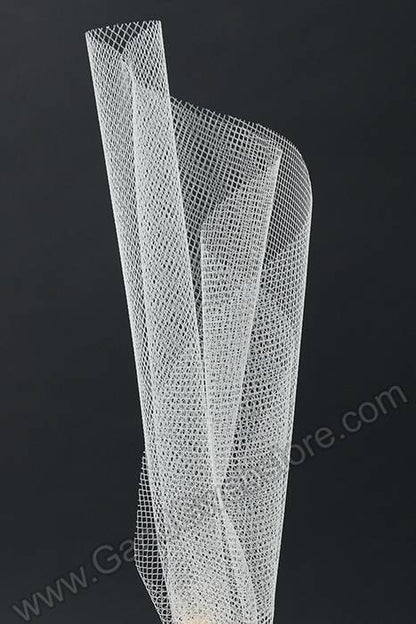 9" Round Tulle Ivory Pkg/50