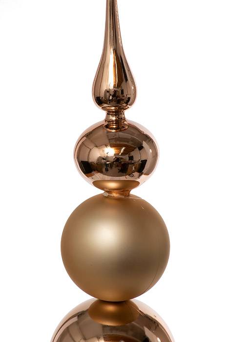 33" Jumbo Shiny &amp; Matte Tower Sand Gold