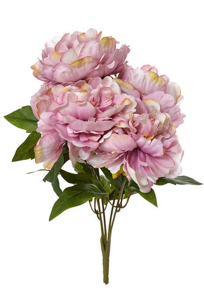 17" Silk Peony Bush Lavender