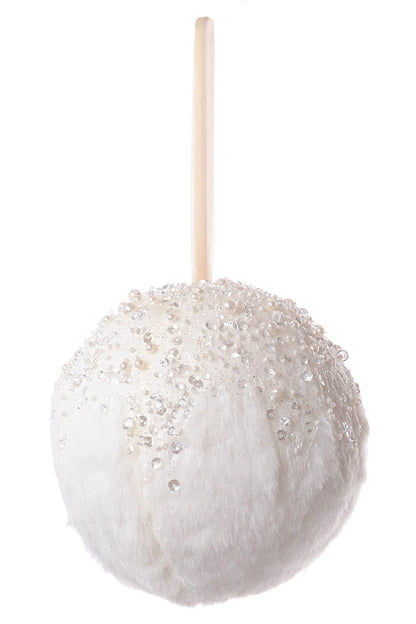 120Mm Ball Ornament White