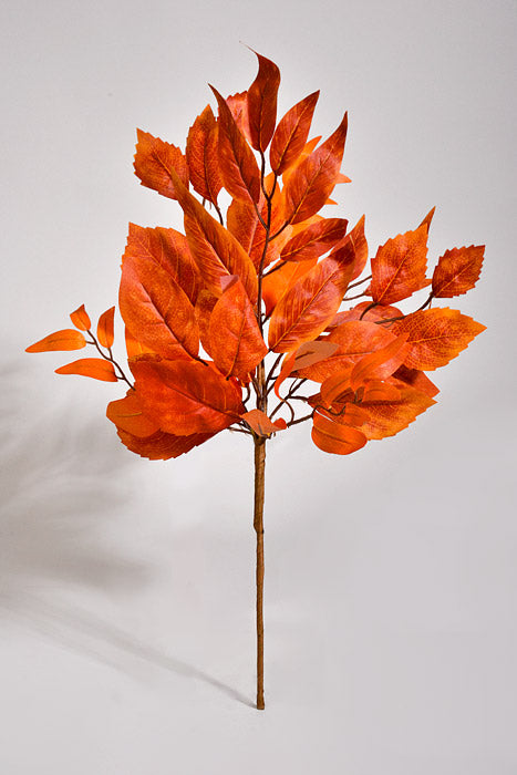 18" Artificial Eucalyptus Aspen Leaf Pick Flame