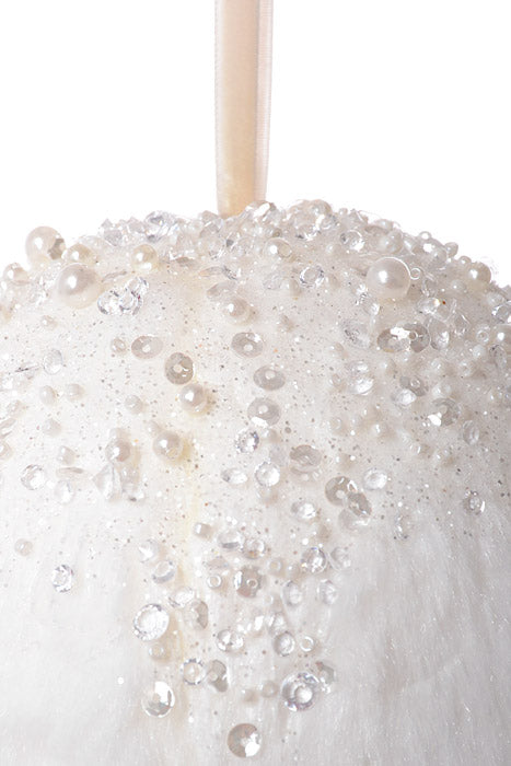 120Mm Ball Ornament White