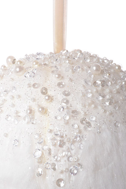 120Mm Ball Ornament White