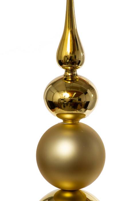 33" Jumbo Shiny &amp; Matte Tower Gold