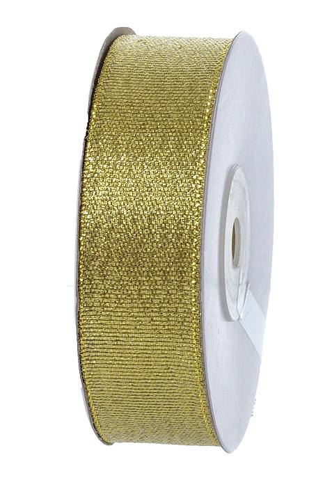 7/8" X 25yds Luster Metallic Ribbon Gold