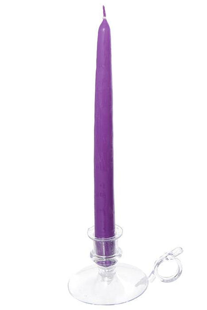 10" Patrician Taper Lavender Box/12