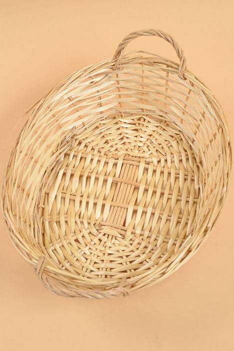 16" Oval Willow Tray Natural