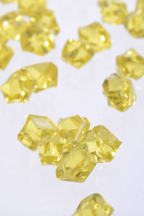 Small Acrylic Cube Yellow Pkg/1lb